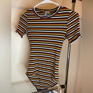 Charlotte Russe multi color bodysuit